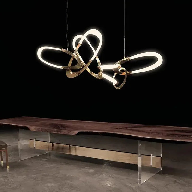 lustre en acier inoxydable galvanisé design irrégulier