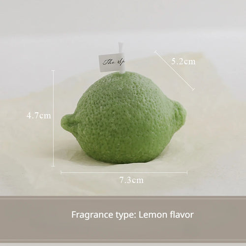cadeau parfumé bougie citron décorative pour anniversaire fait main