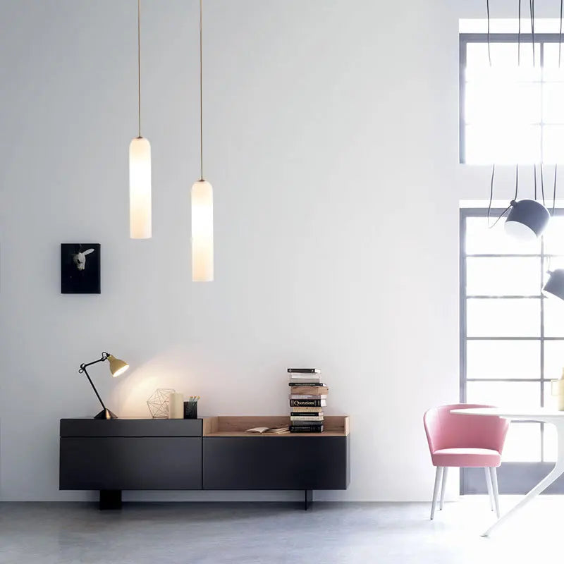 Moderne LED verre nordique suspension lumière Suspension lustres créatifs salon chevet chambre intérieur suspendus luminaires - vue 8 sur 12
