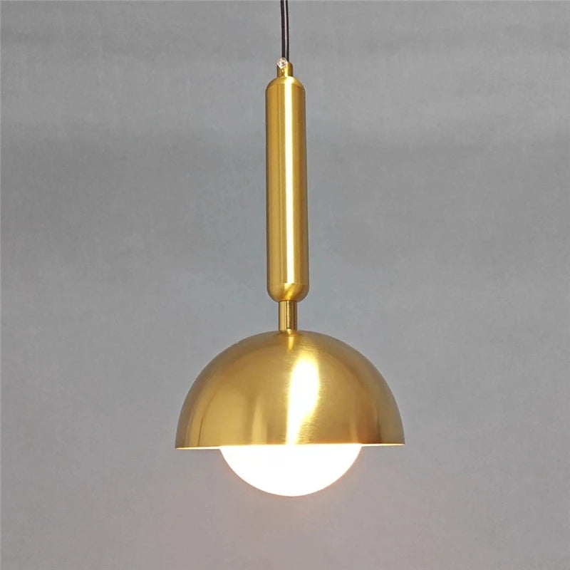 suspension en fer d'art moderne avec éclairage led