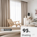 Rideau occultant épais style moderne minimaliste salon chambre