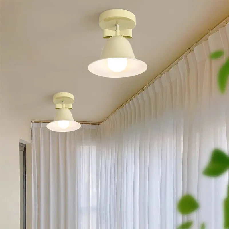 applique murale en forme de corne avec interrupteur led