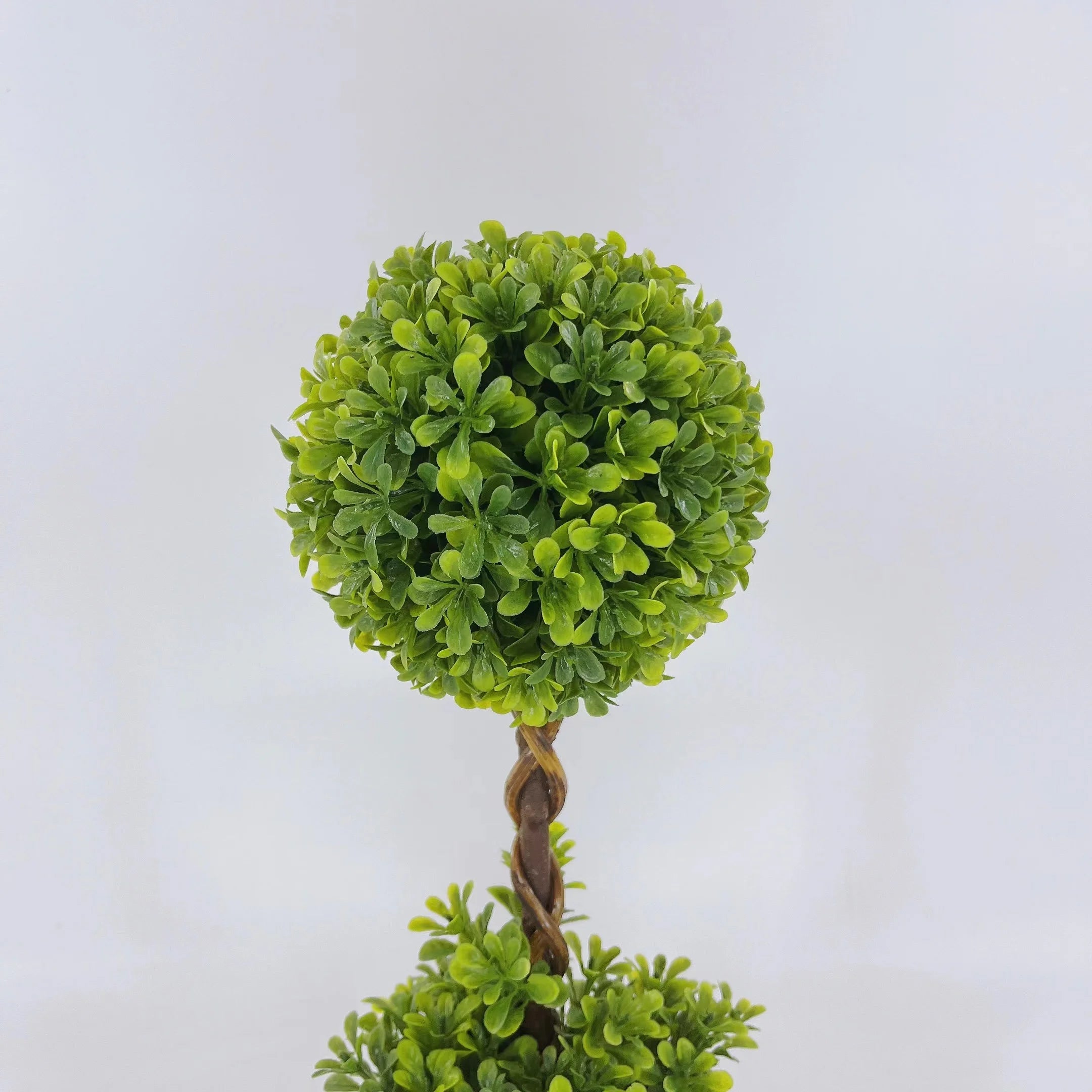 buis artificiel topiaire en pot pour décoration intérieure - vue 7 sur 7