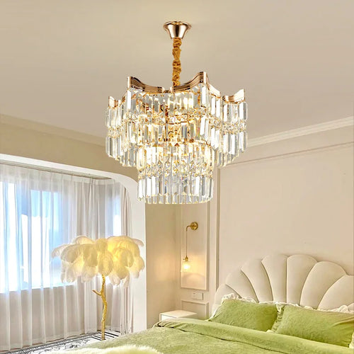 lustre moderne en cristal pour un éclairage luxueux