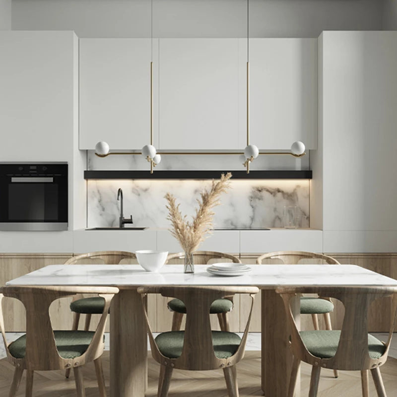 suspension moderne en verre pour décoration intérieure élégante - vue 6 sur 10