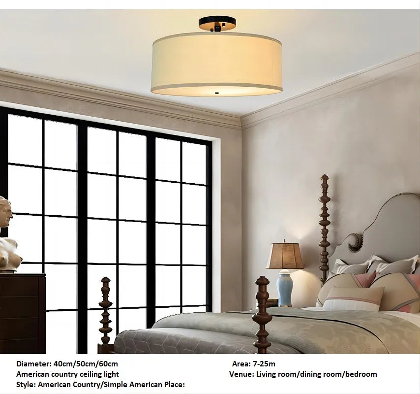 lustre led fer forgé usa semi-suspendu - vue 5 sur 6