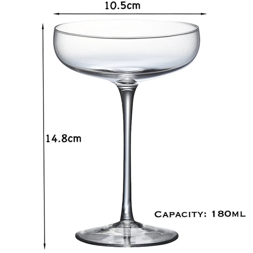 Verre coupe martini 180 ml style élégant cocktail
