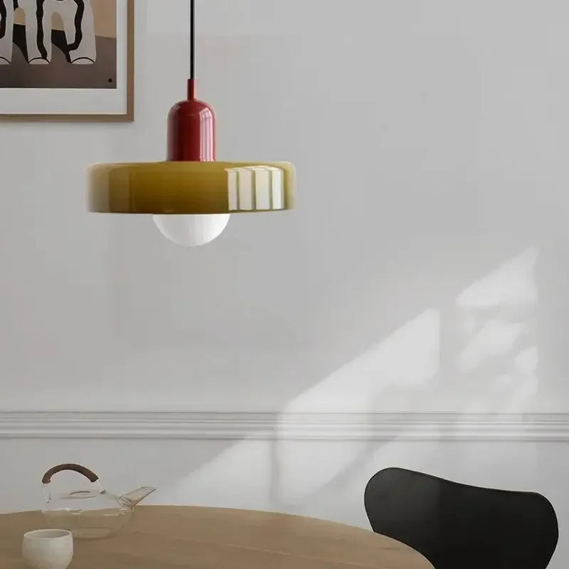 lampe suspendue nordique en verre pour décoration intérieure - vue 6 sur 15