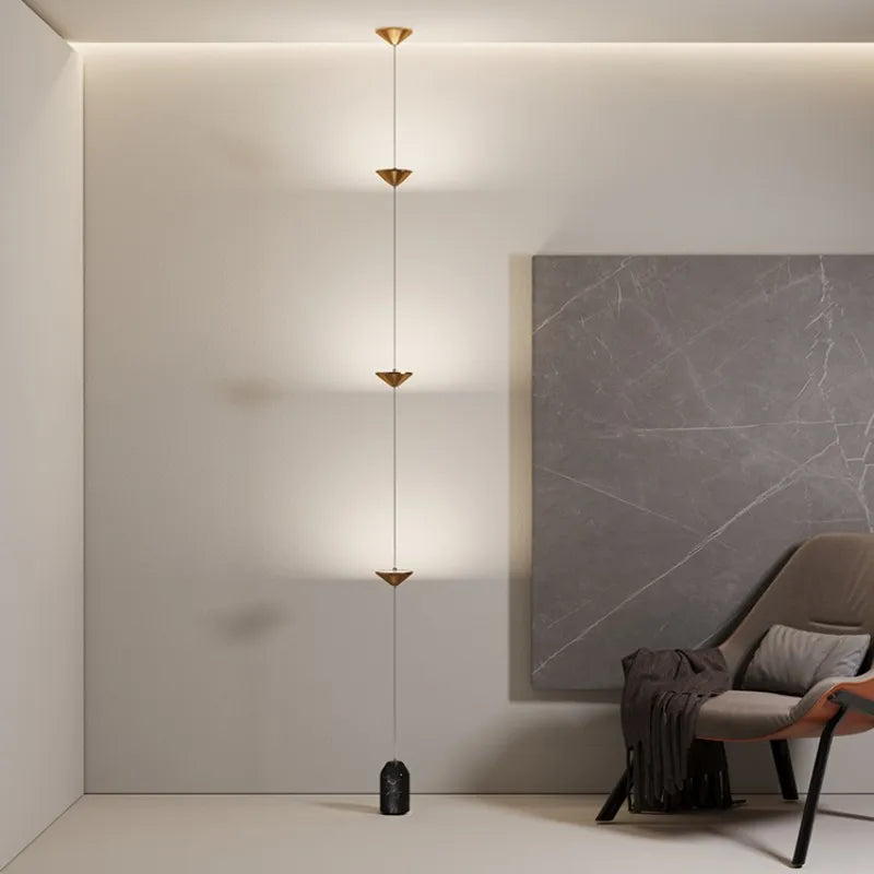 Minimalisme nordique chevet lampadaire Led moderne Simple réglable en métal lampadaire marbre canapé décor éclairage Led Luminaria - vue 4 sur 19