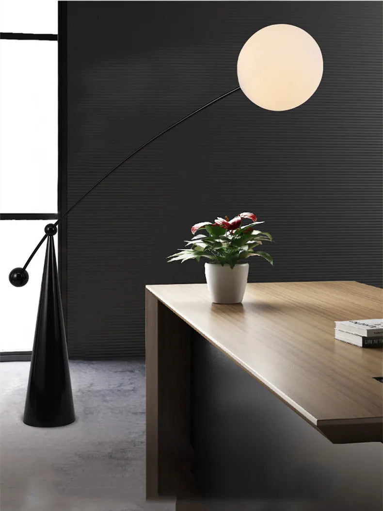 lampadaire moderne nordique art déco led réglable çà distance - vue 5 sur 8
