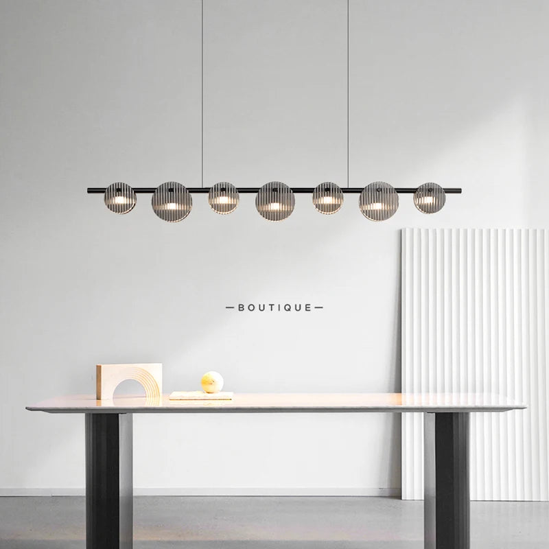suspension led moderne style minimaliste pour intérieur artistique