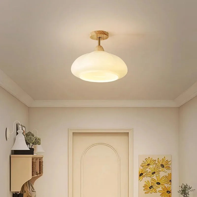 Plafonnier médiéval en verre led pour luminaires d'intérieur