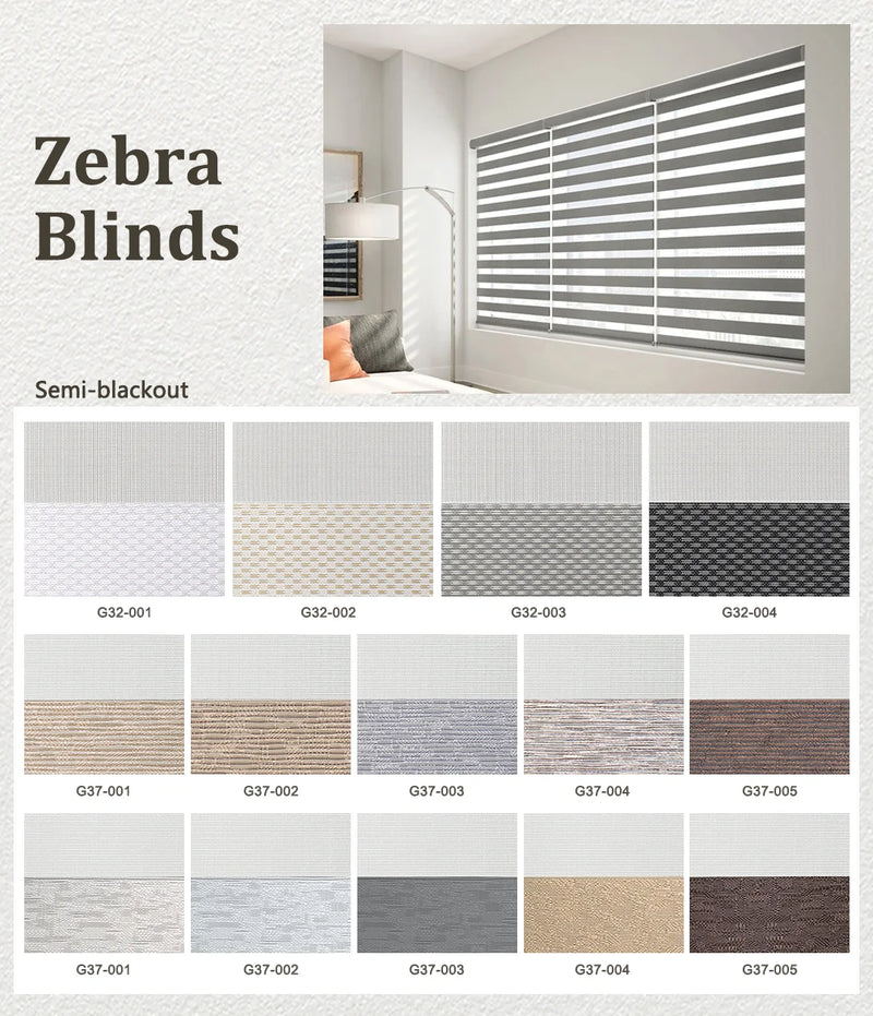Store enrouleur zébré motorisé intelligent jour nuit fenêtre