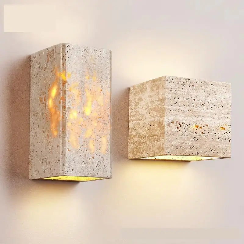applique murale led en marbre art déco pour intérieur et éclairage décoratif - vue 3 sur 7