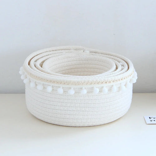 panier de rangement tissé polyvalent pour jouets et accessoires
