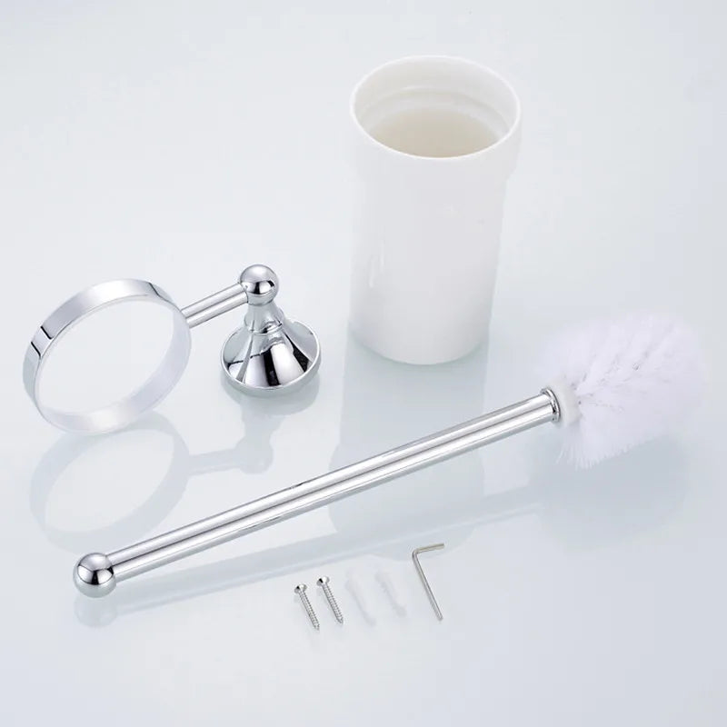 nouveau support de brosse de toilette en cuivre vintage avec fixation céramique