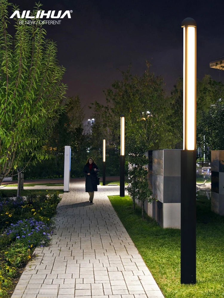 lampe de jardin extérieure villa led étanche lampadaire parc