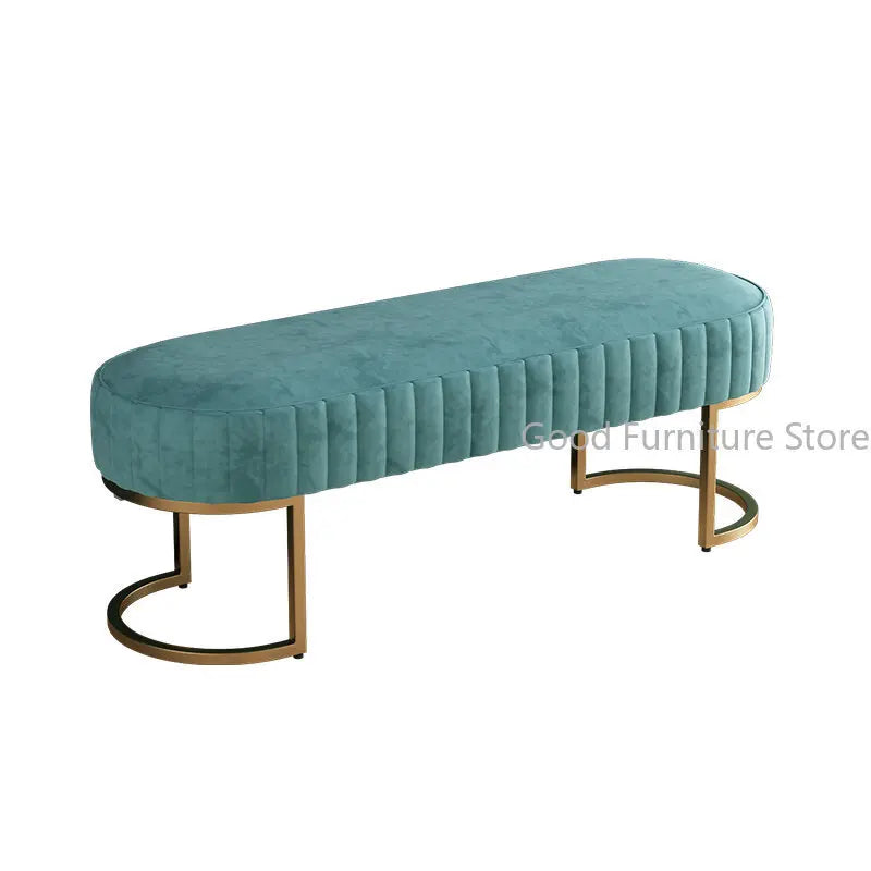 tabouret de chaussures luxe pouf ottoman pour hôtel café et magasin - vue 12 sur 12
