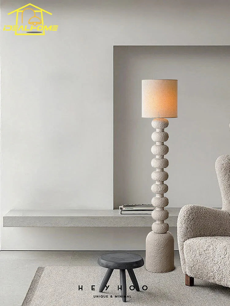 Lampadaire minimaliste wabi-sabi LED E27 - vue 6 sur 6