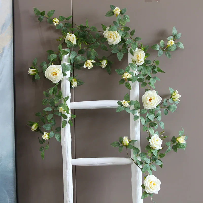 roses artificielles en soie pour décoration intérieure et extérieure
