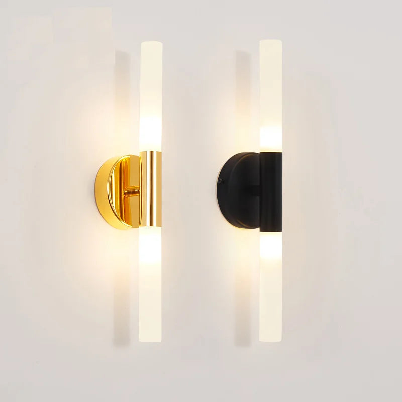 Applique murale fer acrylique led miroir - vue 2 sur 8