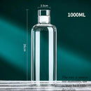 Bouteille verre étanche réutilisable pour boissons et sauces