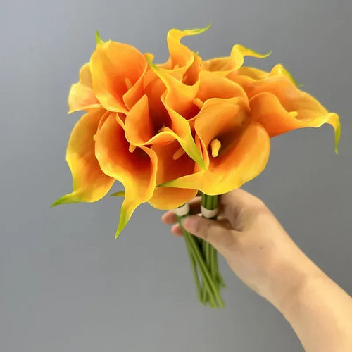 lot de 2 bouquets de lys calla artificiels pour décoration de mariage