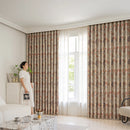 Rideau occultant motifs floraux modernes pour salon chambre