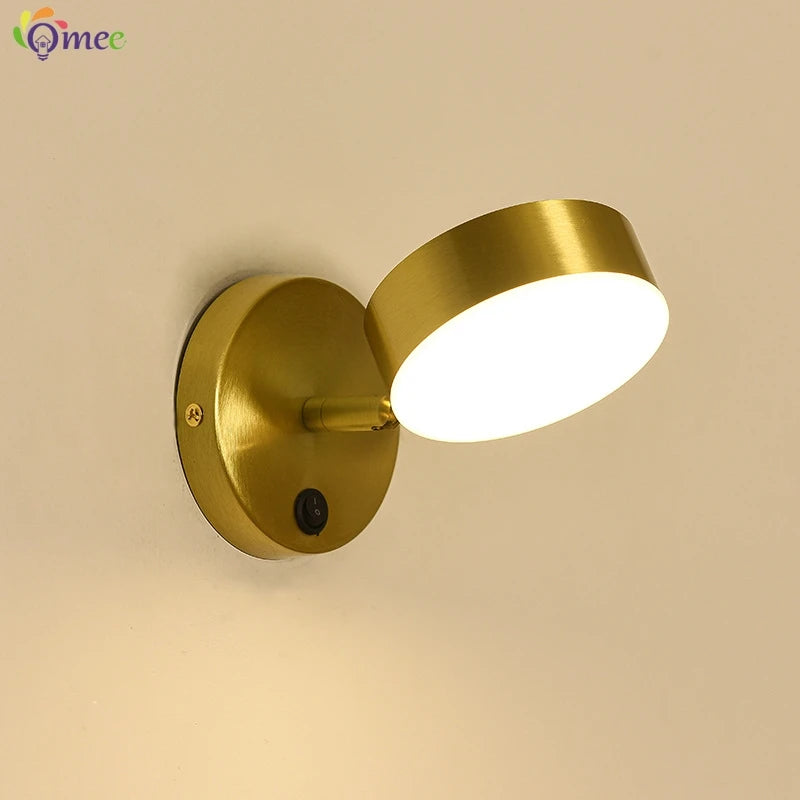 applique murale moderne à led avec interrupteur pour miroir décoratif