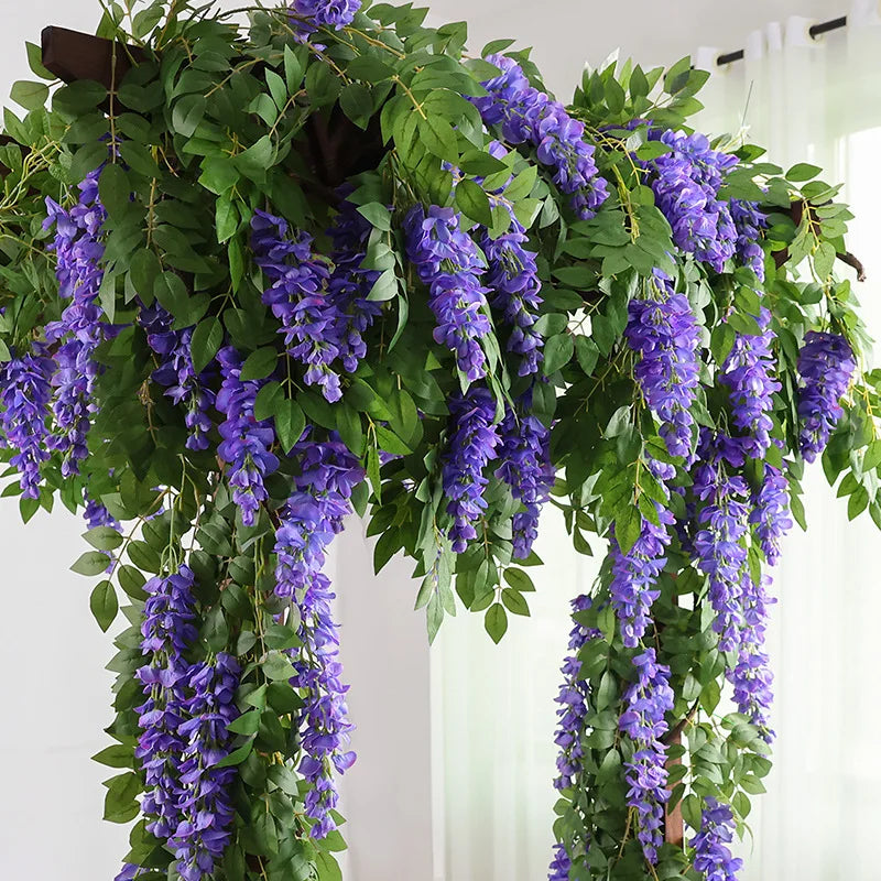 guirlande de fleurs artificielles pour décoration de mariage