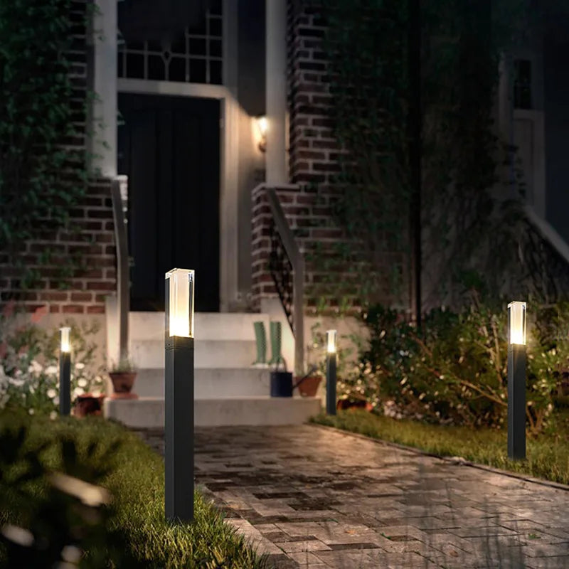 lampe led imperméable moderne pour extérieur en aluminium - vue 6 sur 14