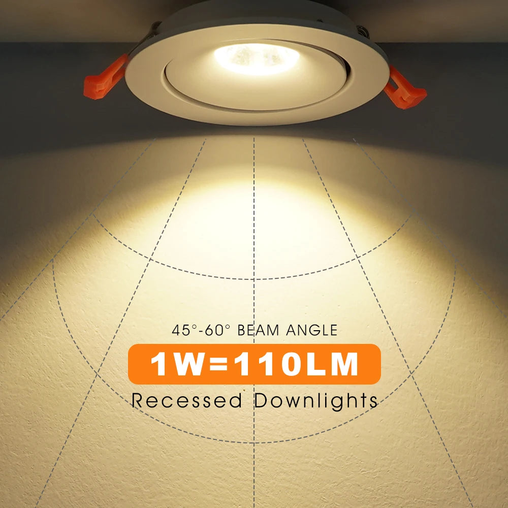 spot led encastrable lumineux pour intérieur - vue 4 sur 5
