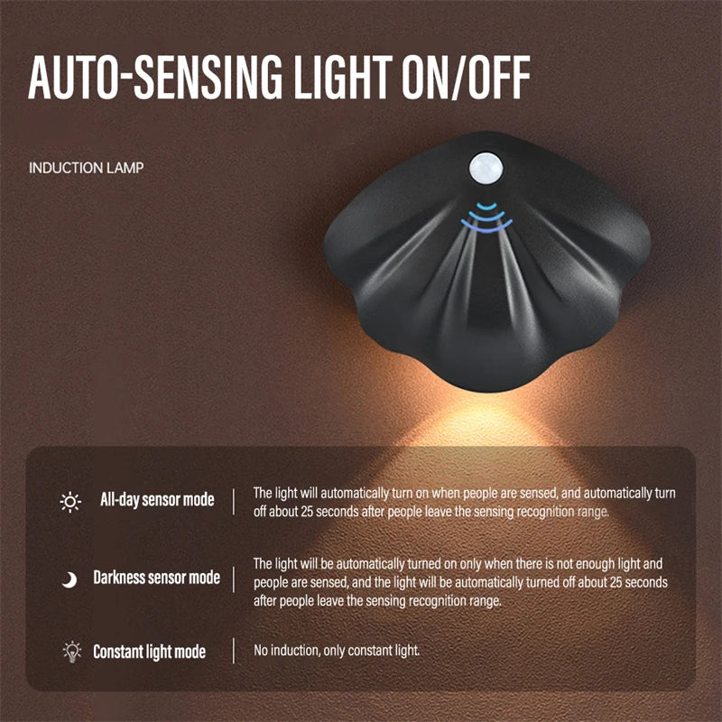 applique murale led intelligente sans fil avec capteur de mouvement usb