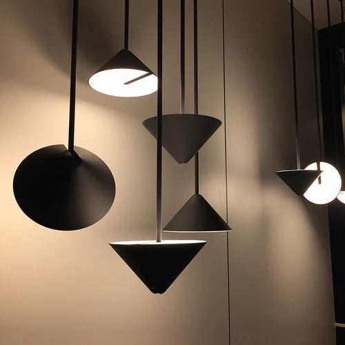 suspension LED design nordique moderne en fer multi-angles décorative