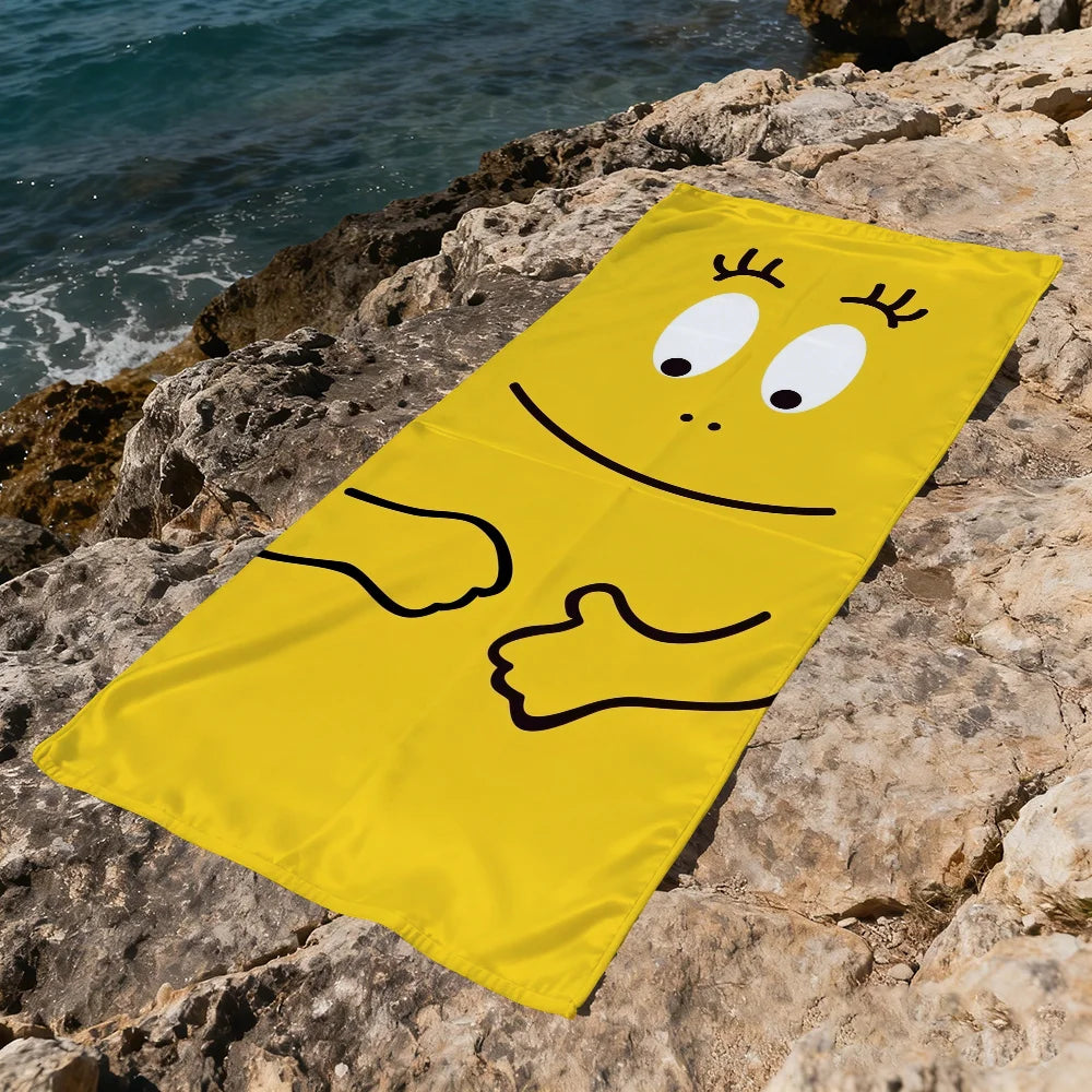 Serviette de plage barbapapa motif cartoon séchage rapide - vue 7 sur 7