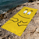 Serviette de plage barbapapa motif cartoon séchage rapide