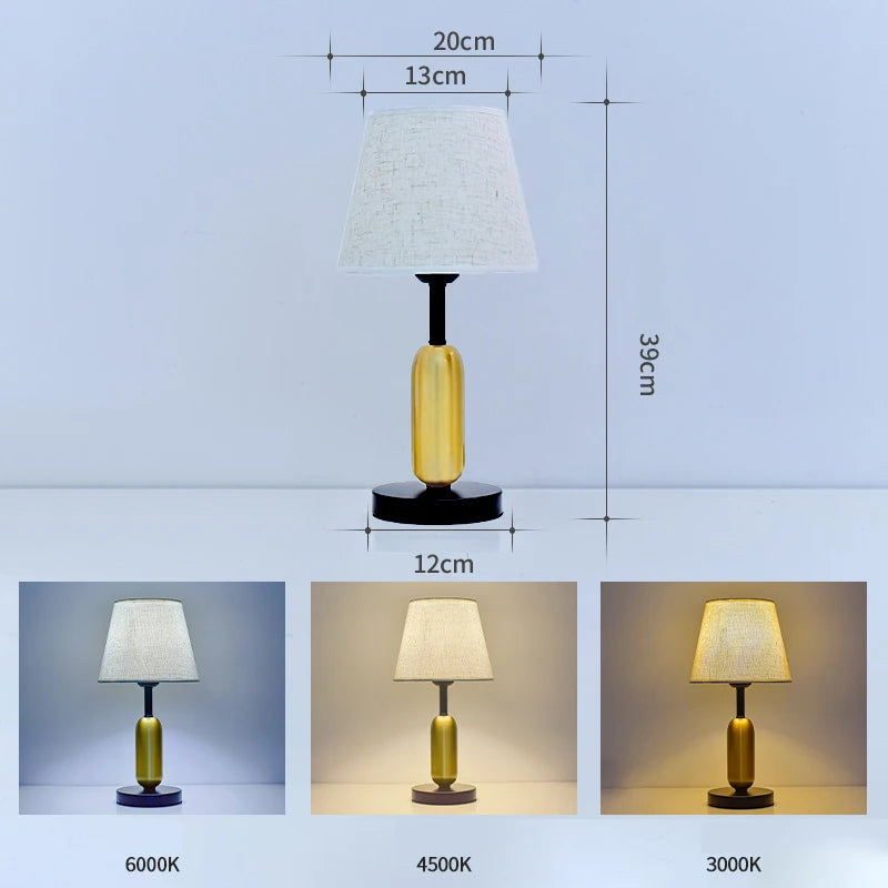USB veilleuse moderne lampes de bureau nordique pour chevet maison chambre hôtel décoration chambre atmosphère Led lampes de bureau - vue 4 sur 7
