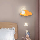 applique murale nuage et lune pour chambre d'enfant