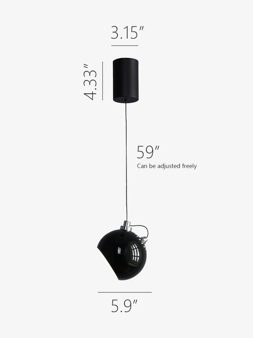 VOOL suspension sphérique magnétique moderne avec Angle réglable pour chambre et salle à manger