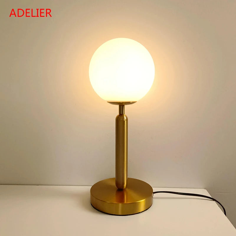 lampe table verre luxueuse chevet postmoderne salon chambre lecture maison - vue 5 sur 8