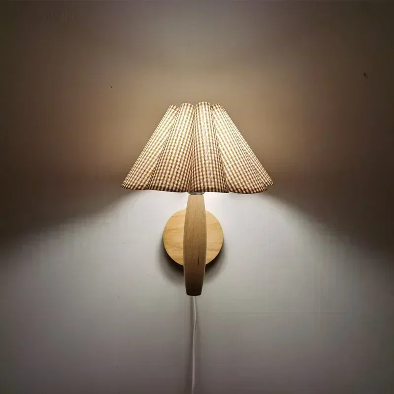 Applique murale Led en bois avec interrupteur - vue 3 sur 14