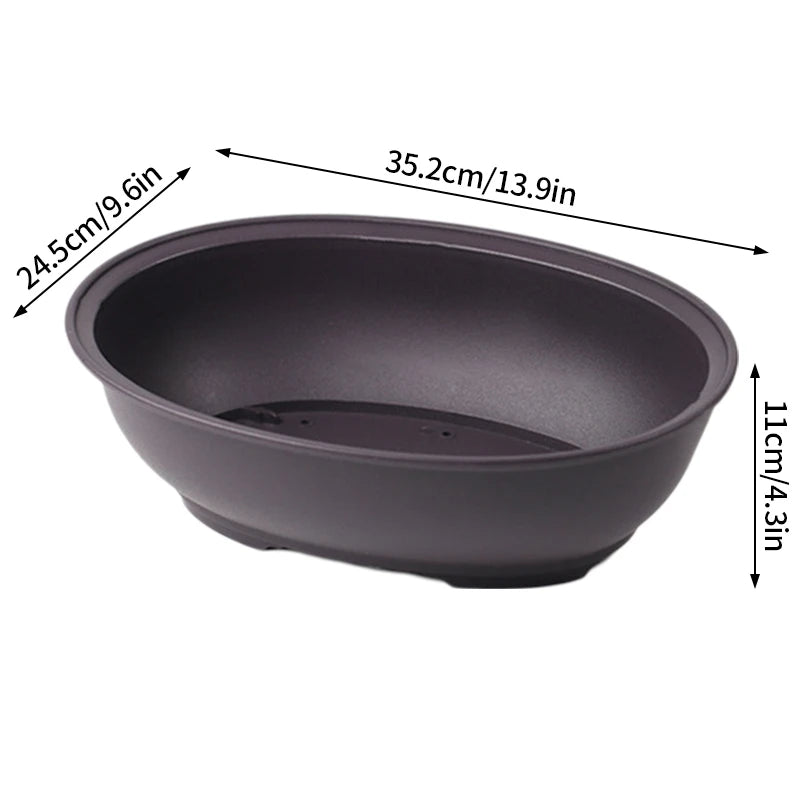 pots de fleurs rectangulaires imitation argile pour jardin extérieur - vue 24 sur 30