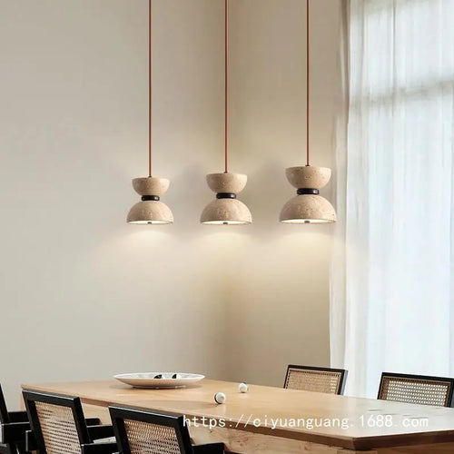 lustre nordique en marbre avec fil réglable