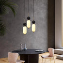lustre led en boule de marbre naturel avec fil réglable