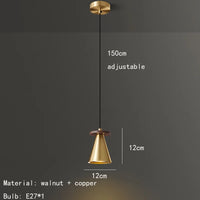suspension moderne en cuivre noir et or pour intérieur