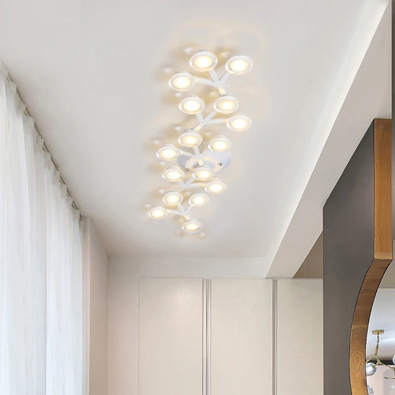 plafonnier nordique long décoratif moderne étoile prunier