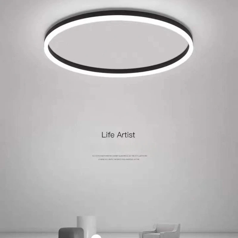 Plafonnier circulaire Alec nordique pour salon salle à manger chambre Lampara Techo Plafonnier Led Lampa Sufitowa