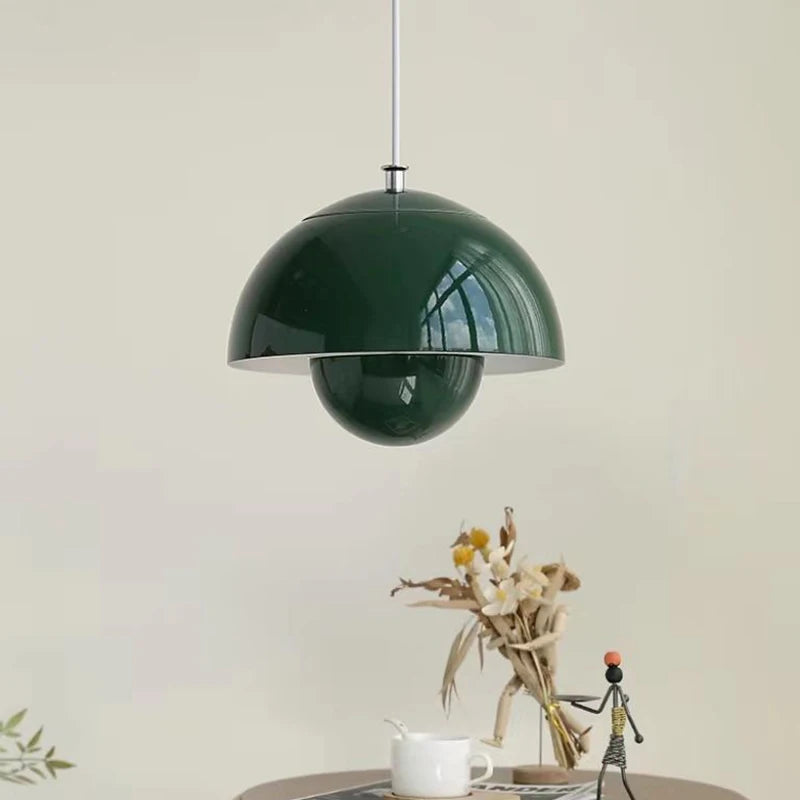 Moderne Nordique Danois Designer LED Suspension Lumière Fleur Bud Décor Art Suspendus Lustres Lampe Maison Chambre Cuisine Lampe De Chevet - vue 4 sur 10