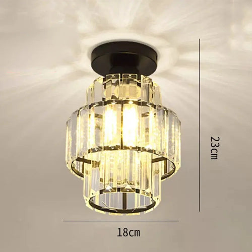 plafonnier en cristal k9 moderne pour décoration intérieure élégante