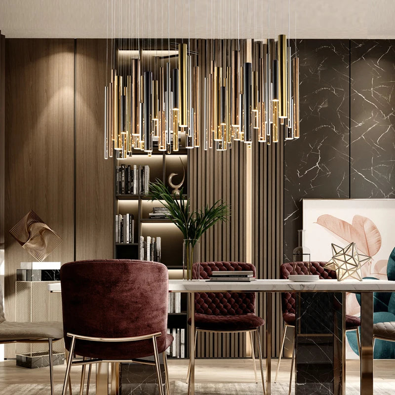 lustre d'art postmoderne de luxe pour restaurant nordique - vue 3 sur 6